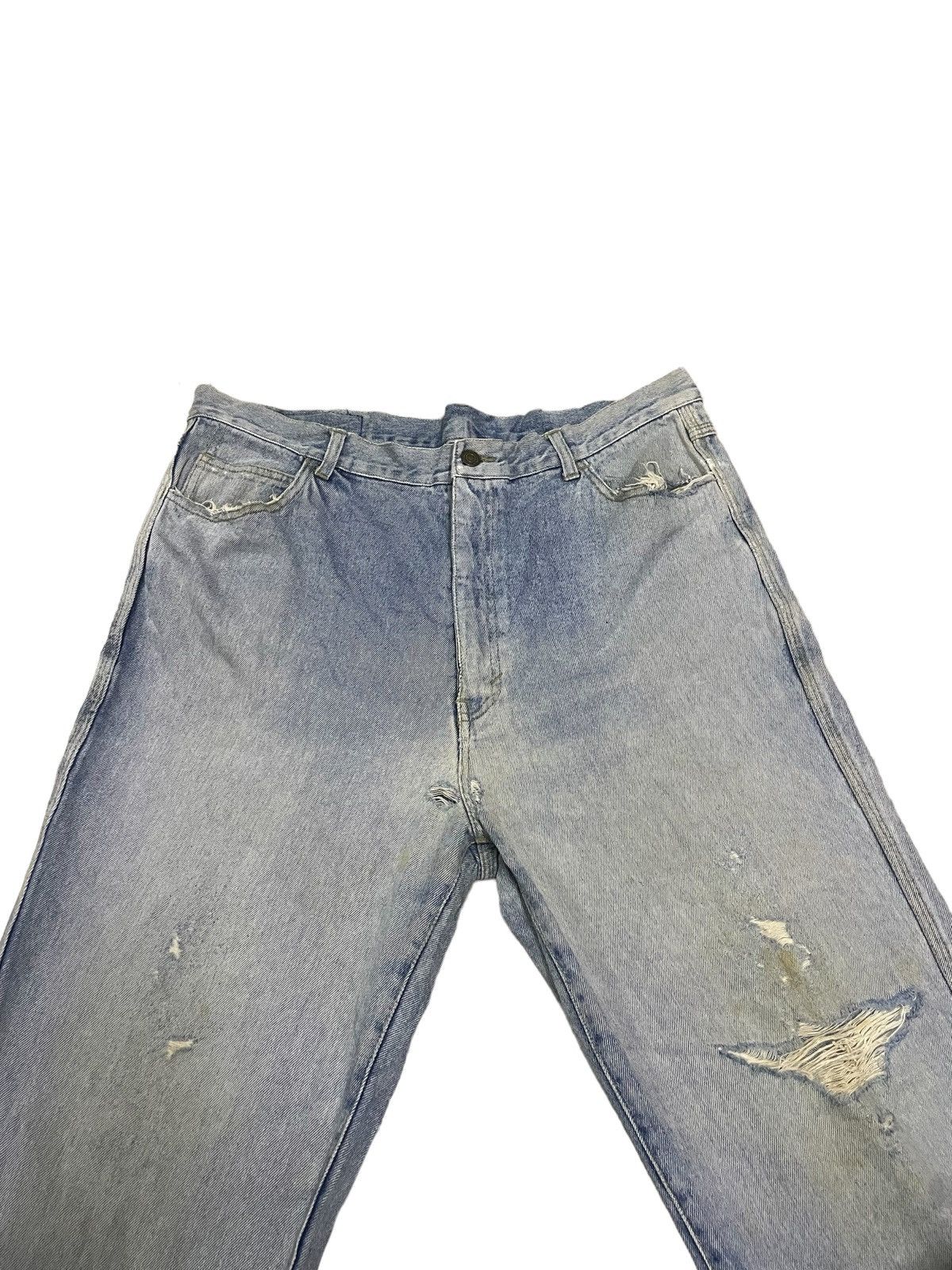 Japanese Brand Japanese Brand Genuine Loose Fit Distressed Tappered Jeans Size US 37 - 6 Thumbnail