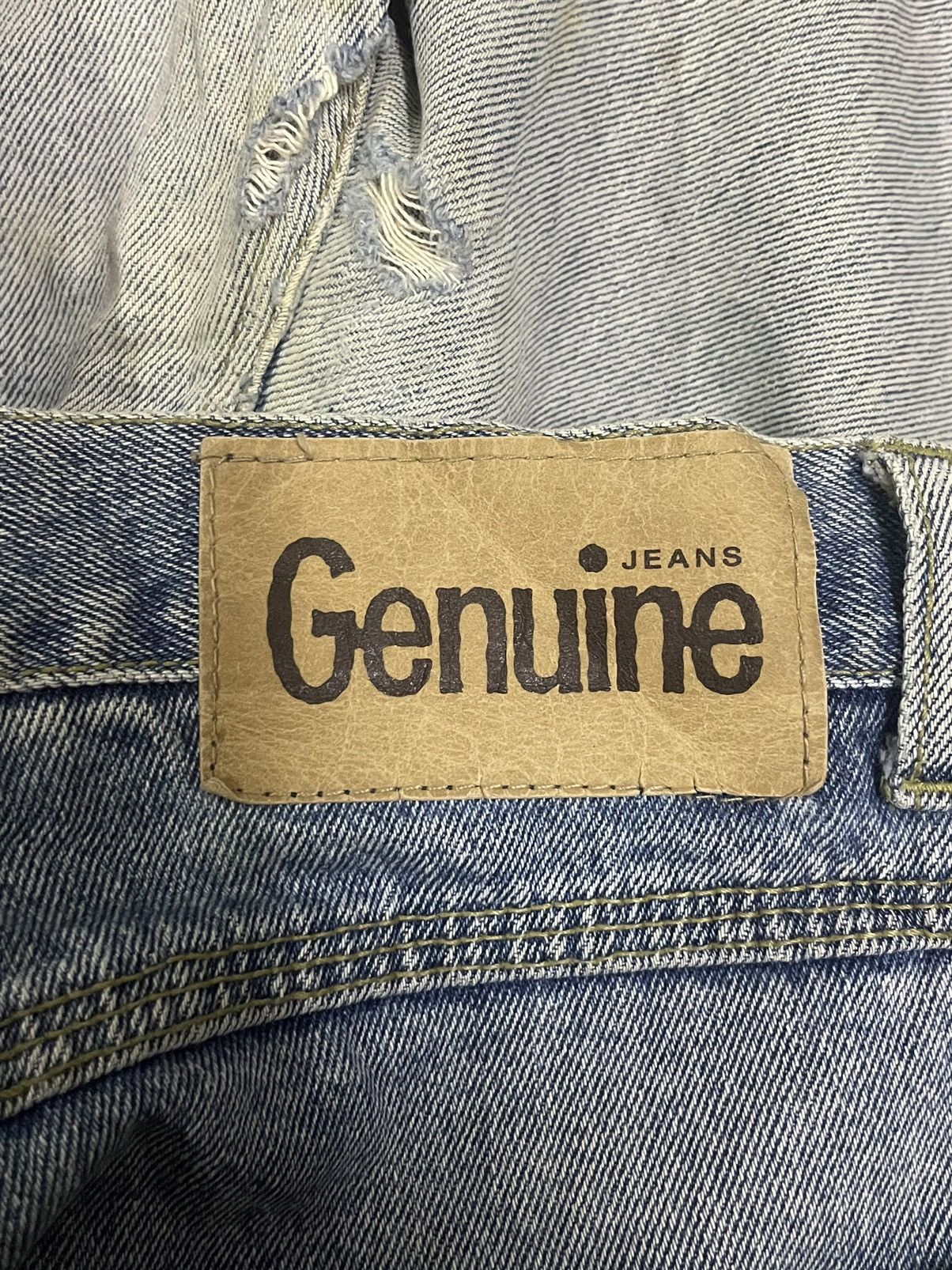 Japanese Brand Japanese Brand Genuine Loose Fit Distressed Tappered Jeans Size US 37 - 12 Thumbnail