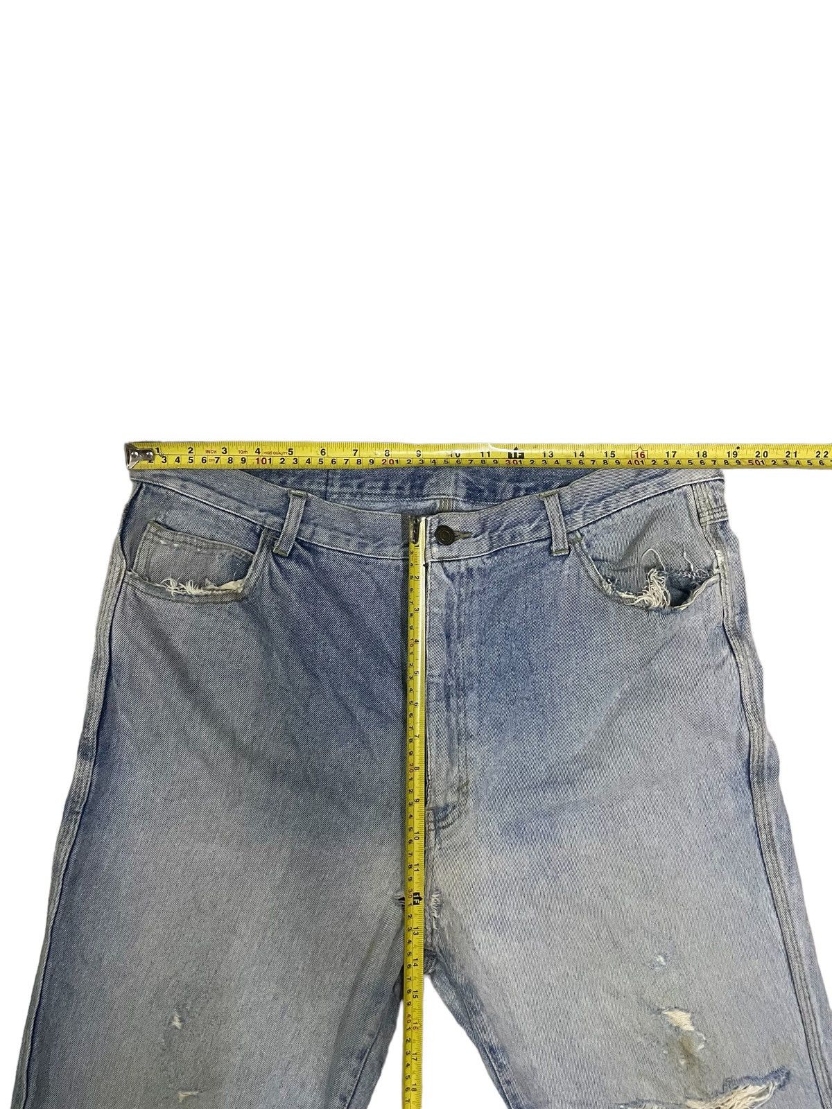 Japanese Brand Japanese Brand Genuine Loose Fit Distressed Tappered Jeans Size US 37 - 15 Thumbnail