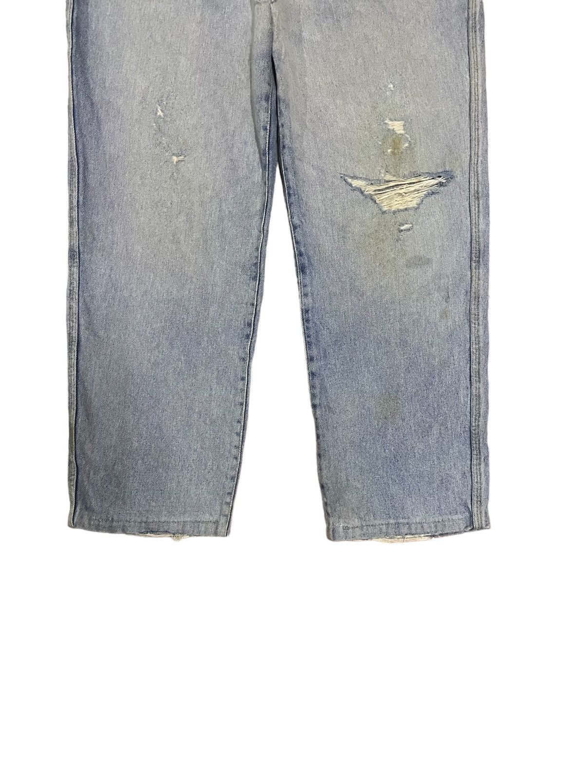 Japanese Brand Japanese Brand Genuine Loose Fit Distressed Tappered Jeans Size US 37 - 3 Thumbnail
