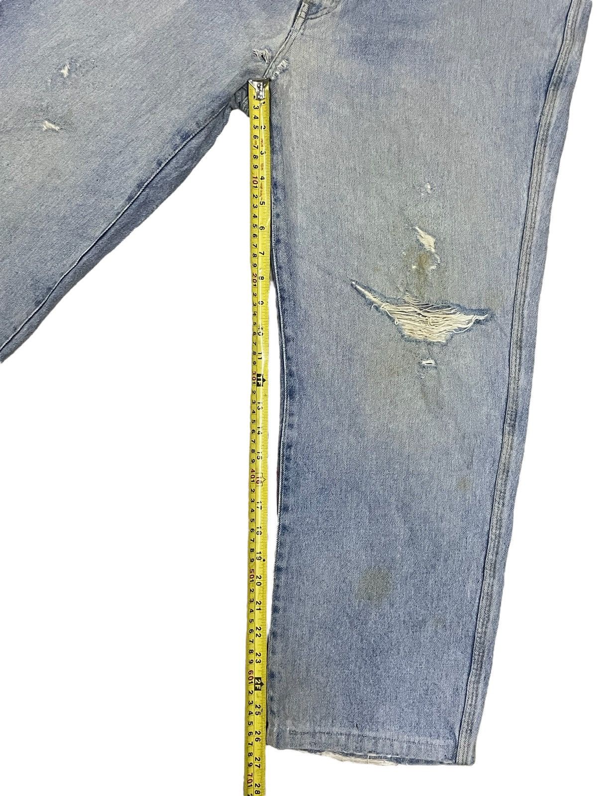 Japanese Brand Japanese Brand Genuine Loose Fit Distressed Tappered Jeans Size US 37 - 18 Thumbnail