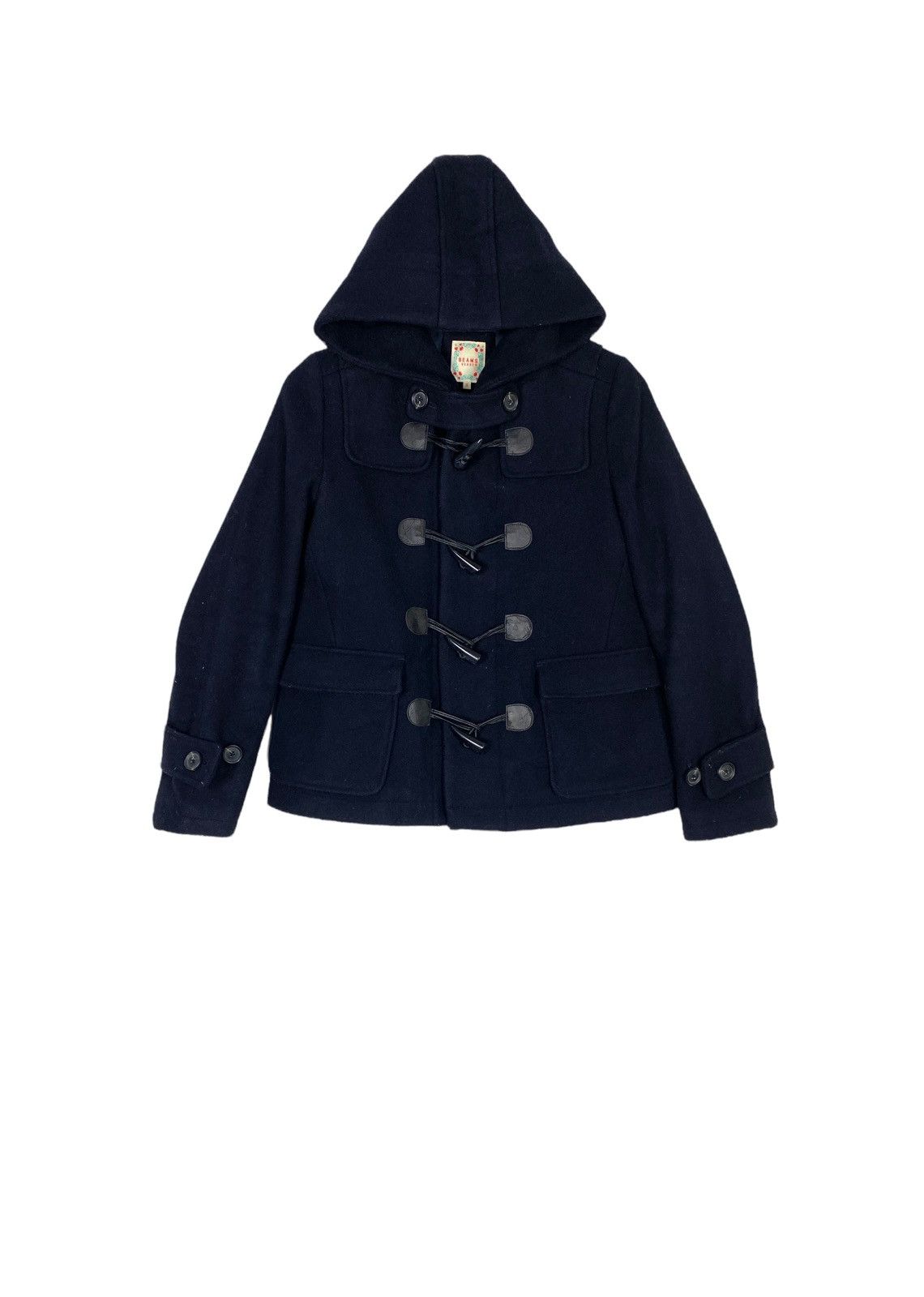 Japanese Brand Rare‼️ Beams Wool Duffle Coat Made in Japan Small Size Size S / US 4 / IT 40 - 2 Thumbnail