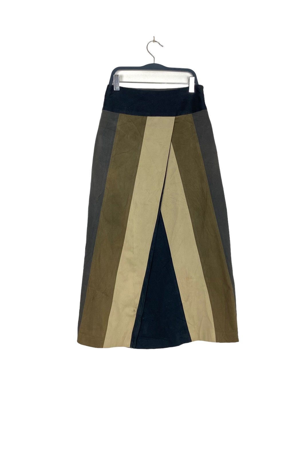 Japanese Brand Rare‼️ Archaique Midi Skirt Colour Block Made in Japan Size 24" / US 00 / IT 34 - 1 Thumbnail