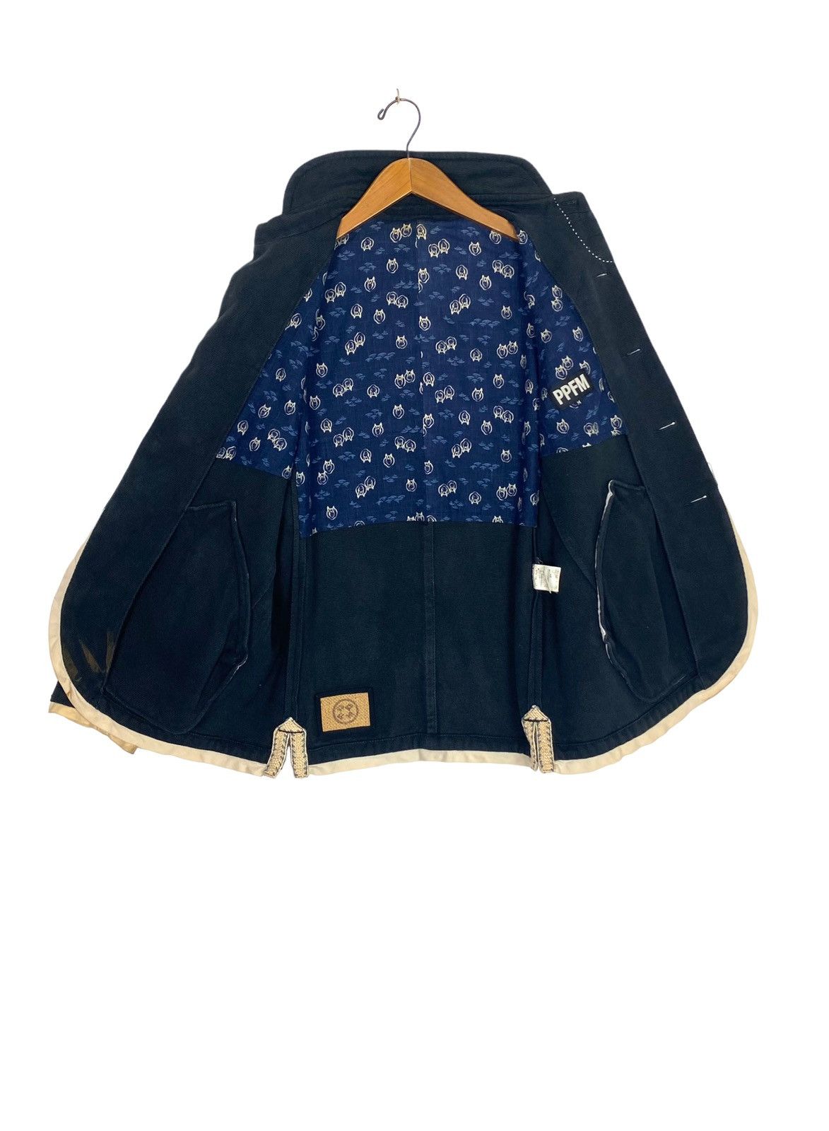 Japanese Brand Rare‼️ Vintage Ppfm Chore Jacket Indigo Blue Made in Japan Size US M / EU 48-50 / 2 - 3 Thumbnail
