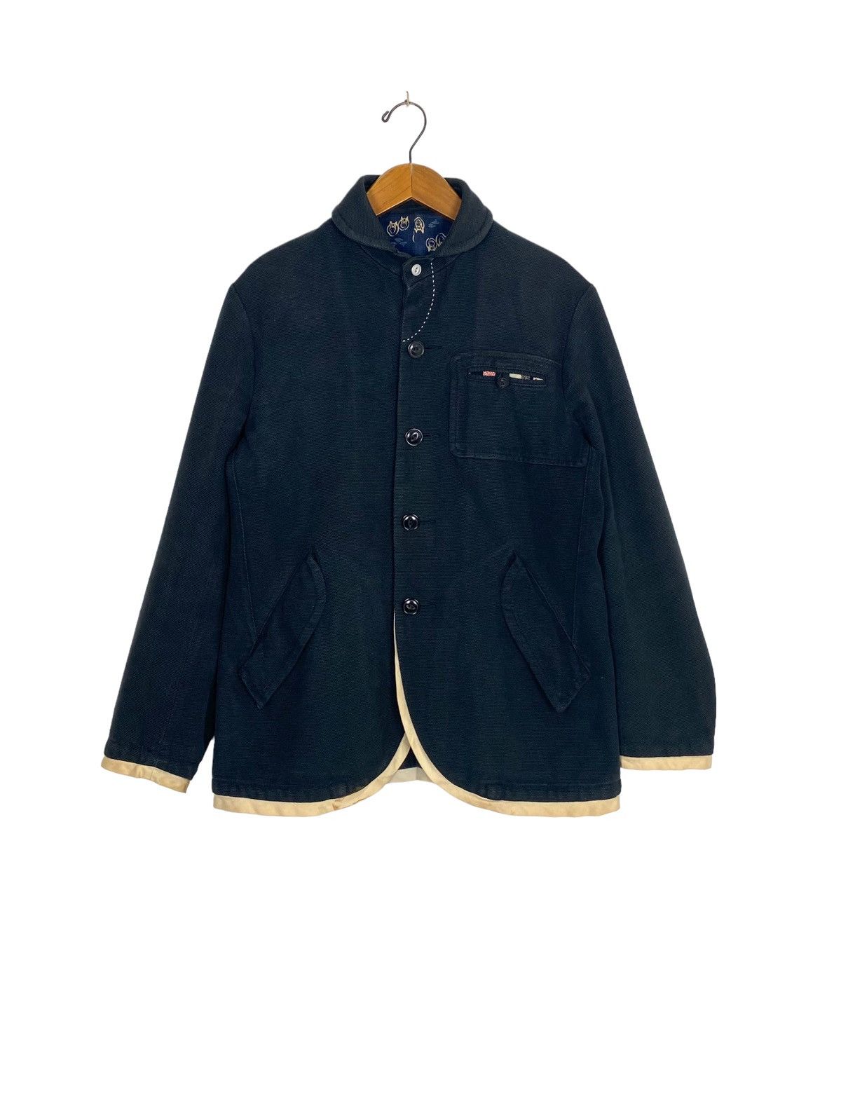 Japanese Brand Rare‼️ Vintage Ppfm Chore Jacket Indigo Blue Made in Japan Size US M / EU 48-50 / 2 - 2 Thumbnail