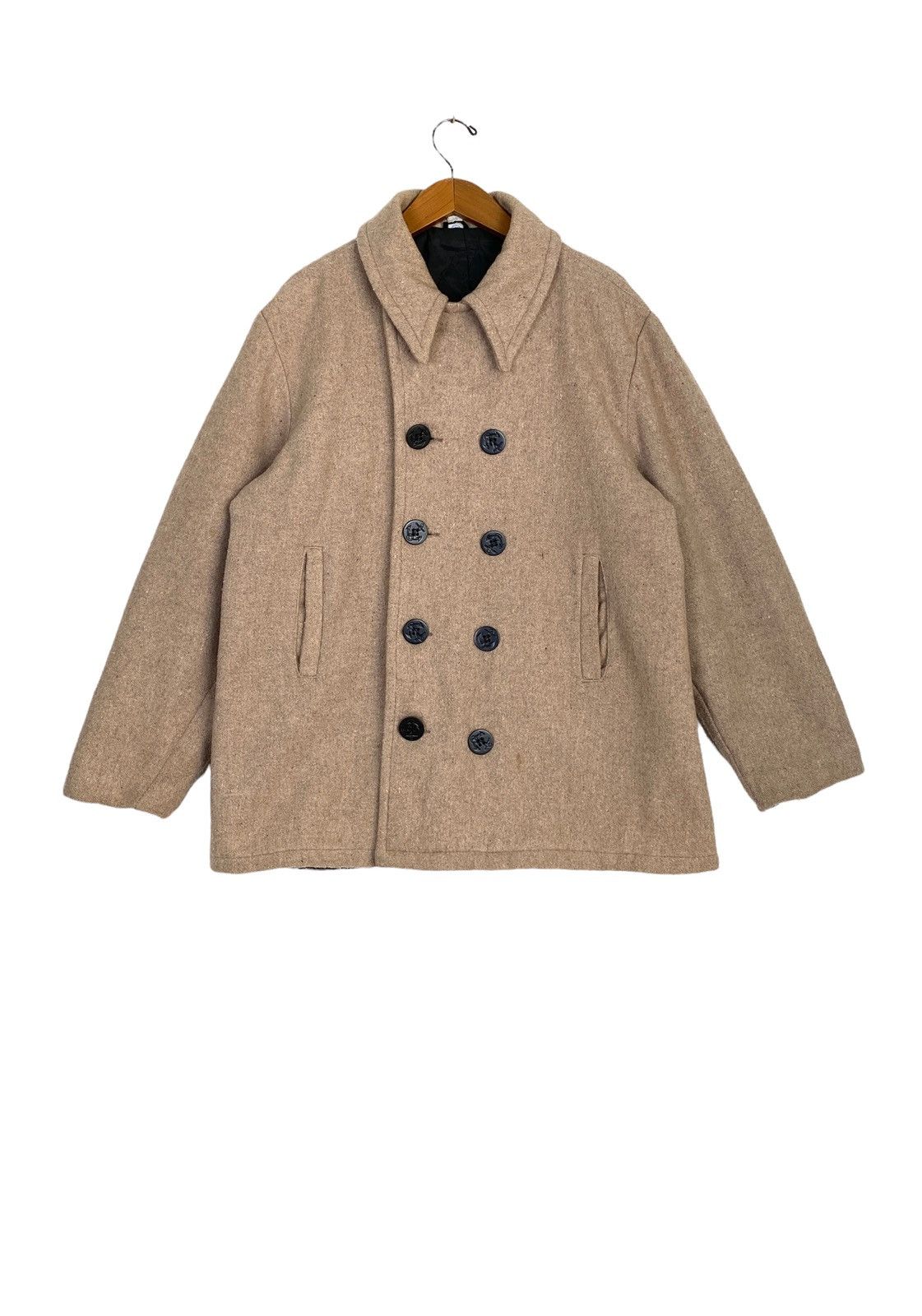 Vintage Rare‼️ Vintage Cal Carf Wool Pea Coat Large Size Made in Usa Size US L / EU 52-54 / 3 - 2 Thumbnail