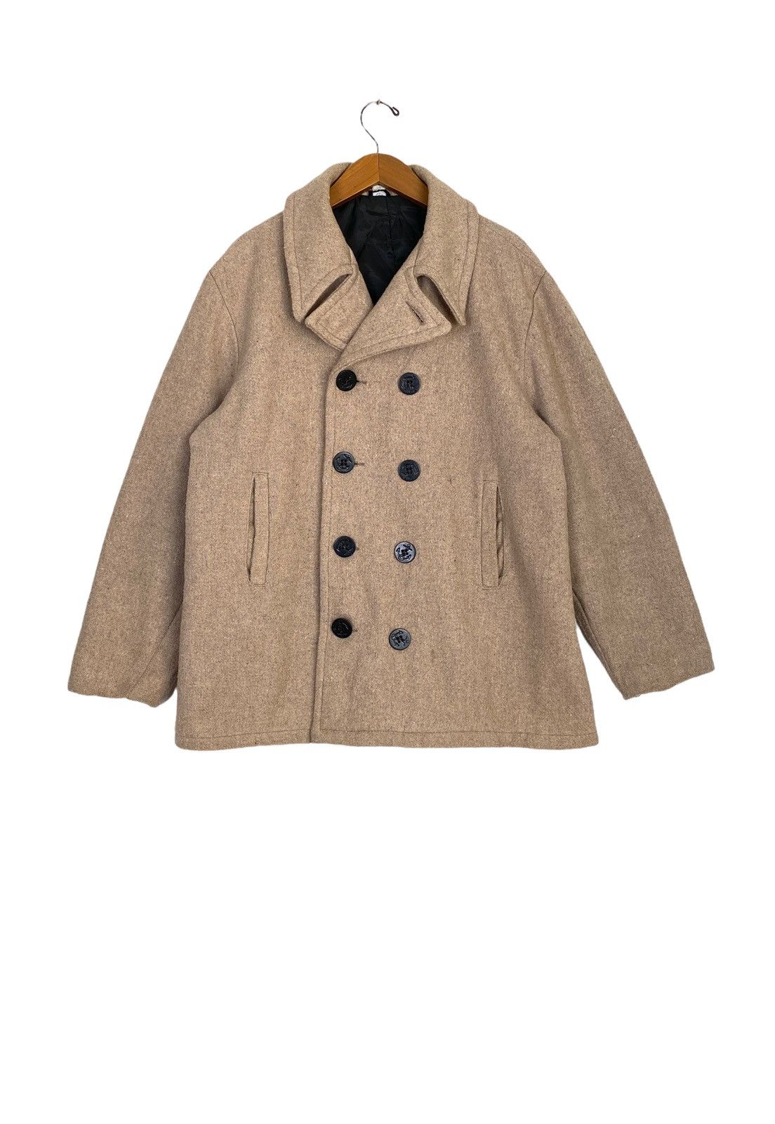 Vintage Rare‼️ Vintage Cal Carf Wool Pea Coat Large Size Made in Usa Size US L / EU 52-54 / 3 - 1 Thumbnail