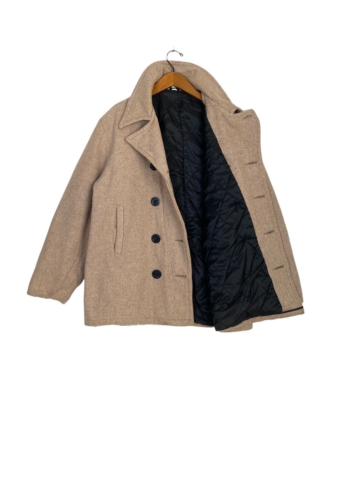 Vintage Rare‼️ Vintage Cal Carf Wool Pea Coat Large Size Made in Usa Size US L / EU 52-54 / 3 - 3 Thumbnail