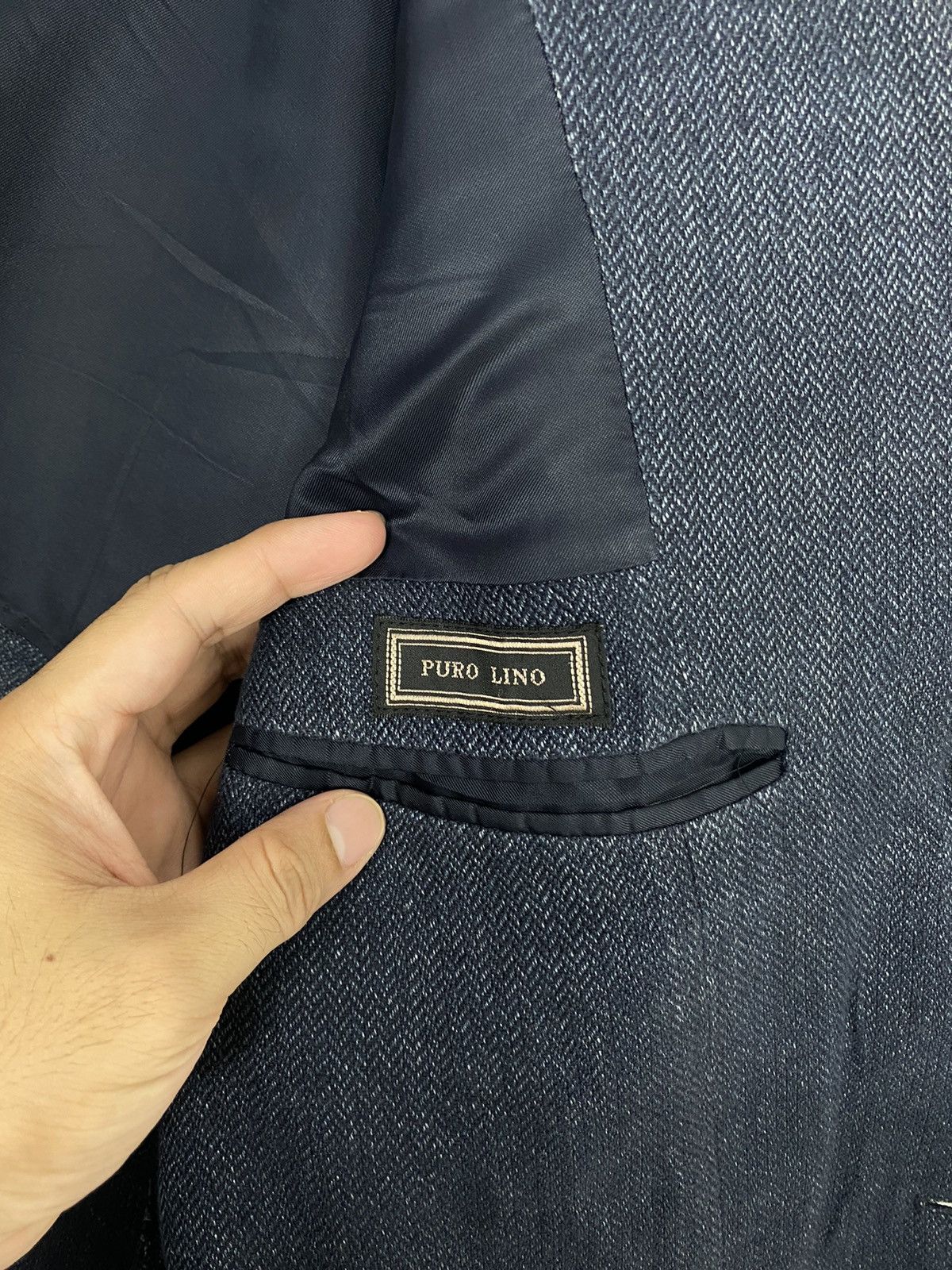 Celine Rare Celine Homme Herringbone Blazer Patch Pocket Made Italy Size US M / EU 48-50 / 2 - 6 Thumbnail