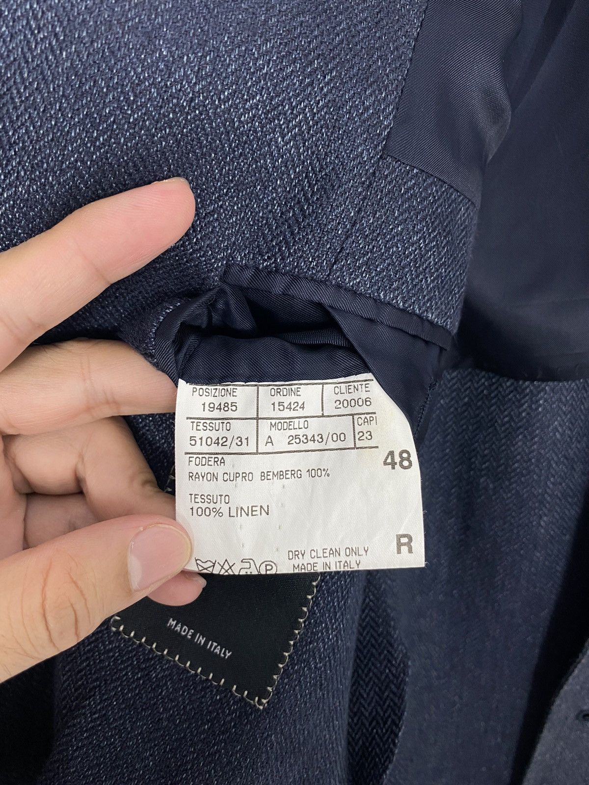 Celine Rare Celine Homme Herringbone Blazer Patch Pocket Made Italy Size US M / EU 48-50 / 2 - 7 Thumbnail