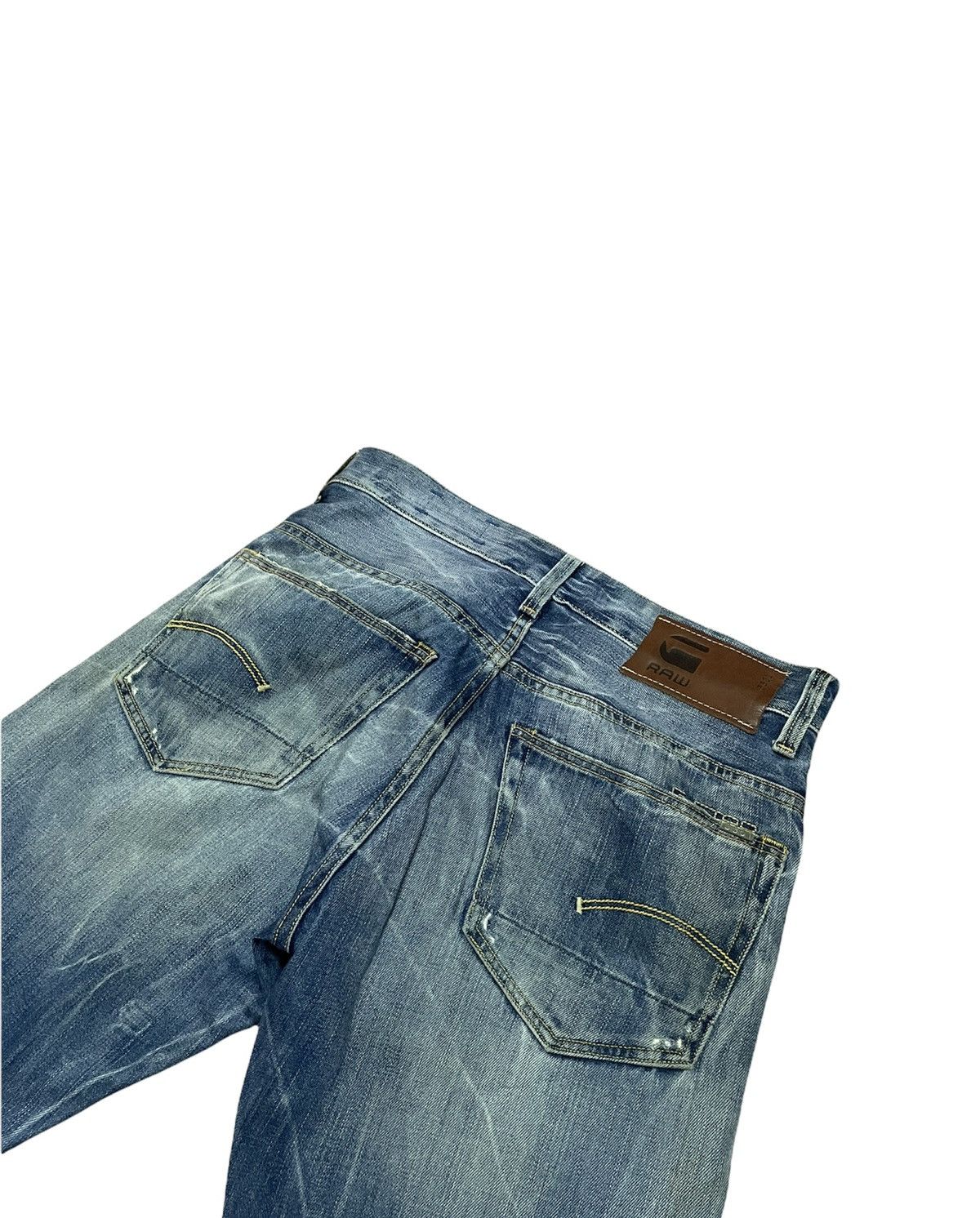 G-Star G-Star Raw 3301 Aging Faded Distressed Denim Size US 31 - 9 Thumbnail