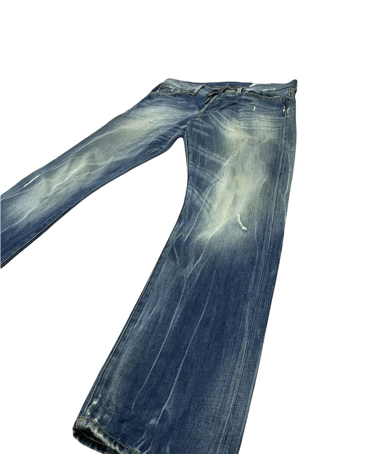 G-Star G-Star Raw 3301 Aging Faded Distressed Denim Size US 31 - 2 Thumbnail