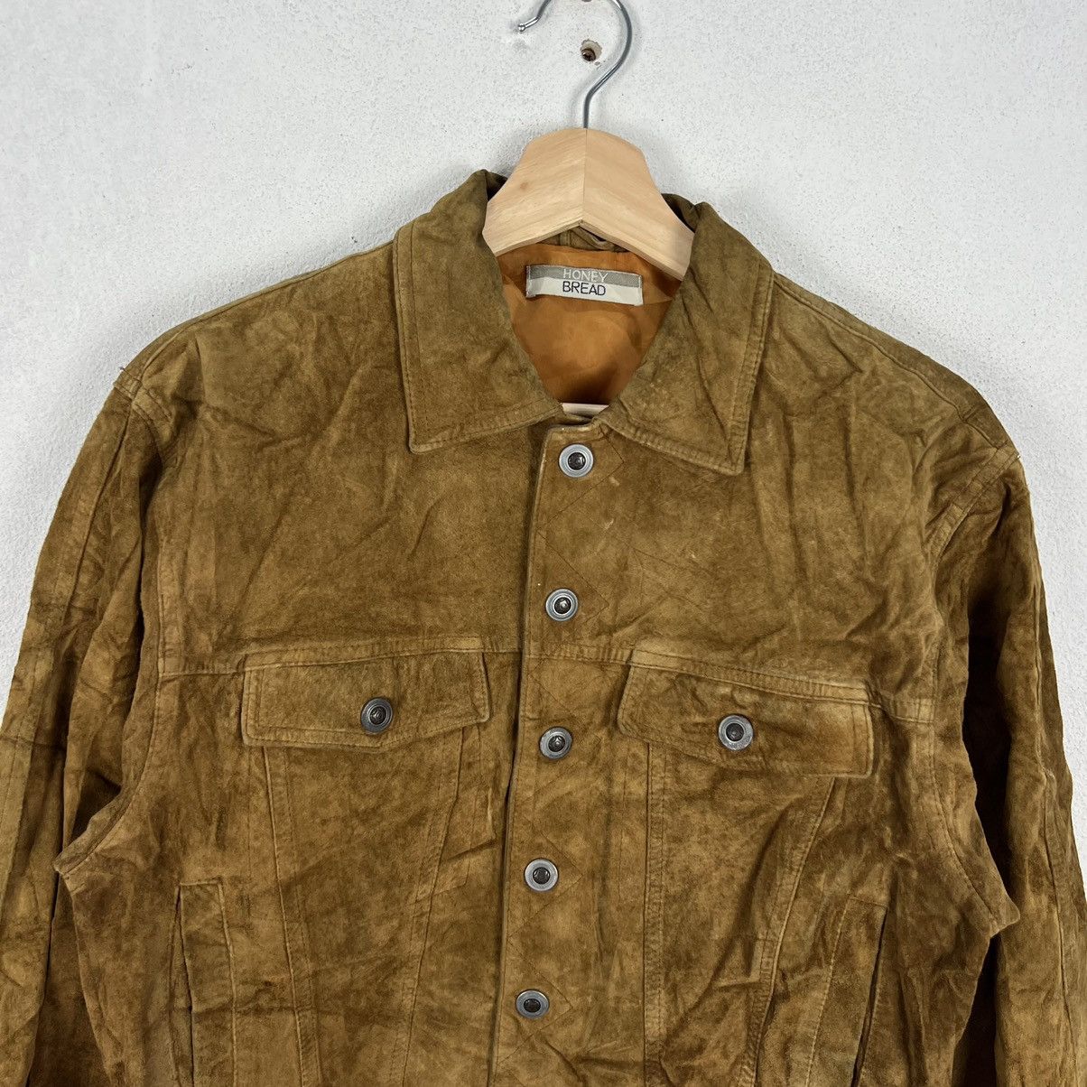 Japanese Brand VINTAGE BIKER PARACHUTE LEATHER JACKET HONEY BREAD Size US M / EU 48-50 / 2 - 3 Thumbnail