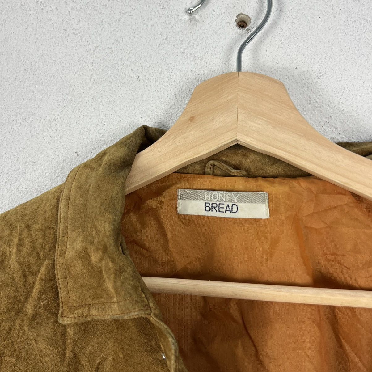 Japanese Brand VINTAGE BIKER PARACHUTE LEATHER JACKET HONEY BREAD Size US M / EU 48-50 / 2 - 13 Thumbnail