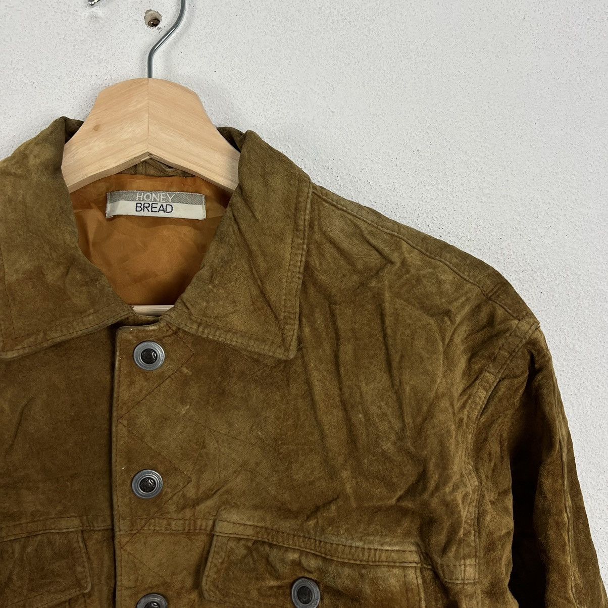 Japanese Brand VINTAGE BIKER PARACHUTE LEATHER JACKET HONEY BREAD Size US M / EU 48-50 / 2 - 7 Thumbnail