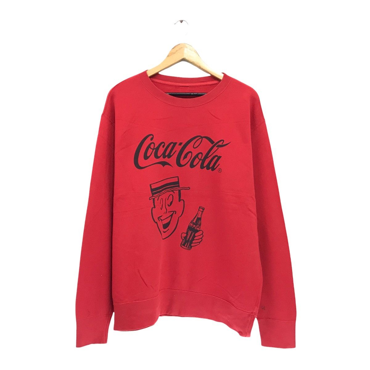 Coca Cola × Japanese Brand × Vintage Vintage Coca Cola Coke Big Logo Sweatshirt Size US L / EU 52-54 / 3 - 1 Thumbnail