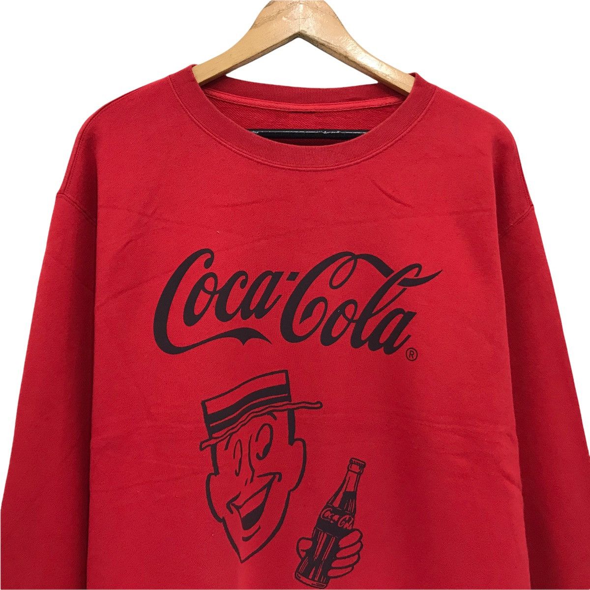 Coca Cola × Japanese Brand × Vintage Vintage Coca Cola Coke Big Logo Sweatshirt Size US L / EU 52-54 / 3 - 2 Thumbnail