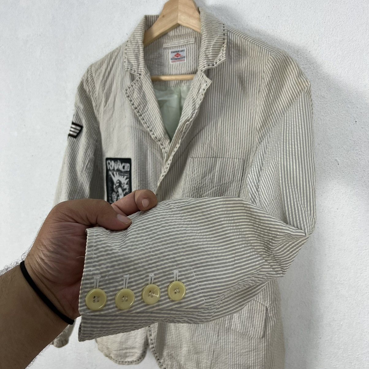 Japanese Brand HIKORY CROPPED JACKET FABRICANTALTERNATIVE GLOBAL EXPERIENCE Size US M / EU 48-50 / 2 - 7 Thumbnail