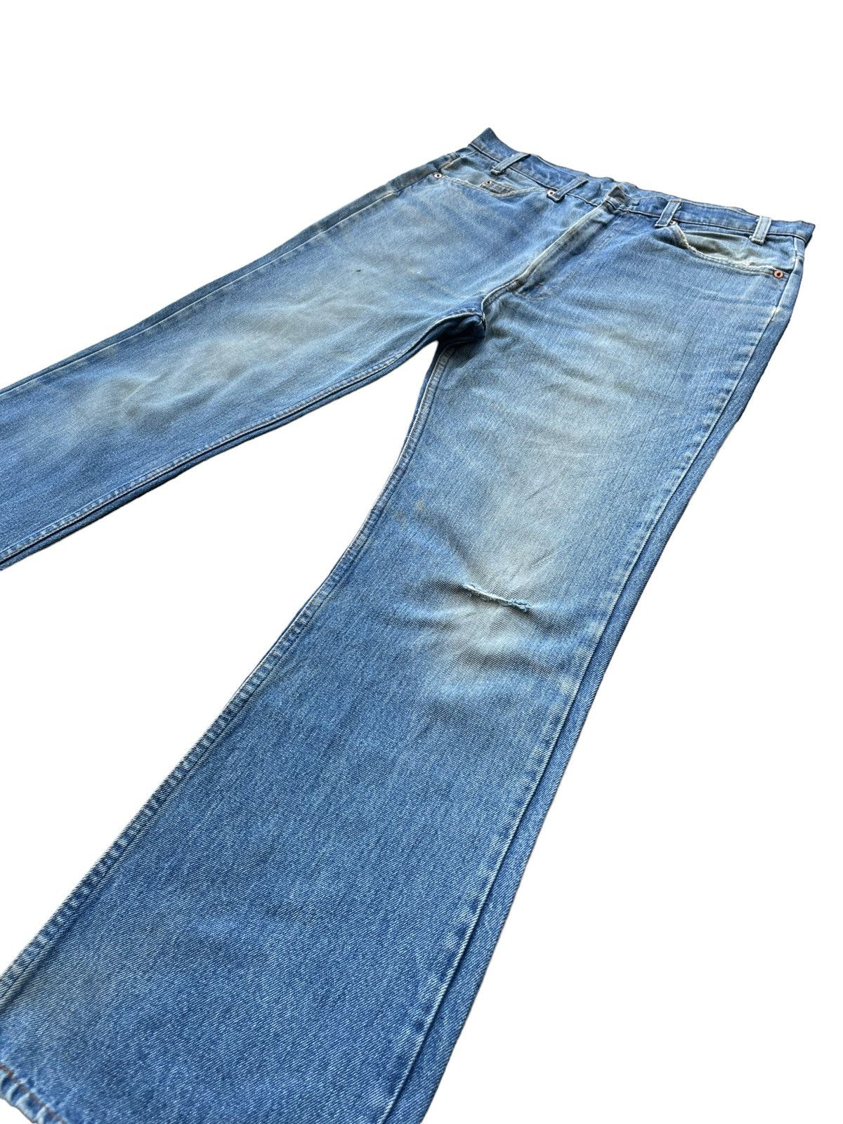 Levi's Vintage 1985 Levis 517 e Orange Tag Distresed Size US 35 - 2 Thumbnail
