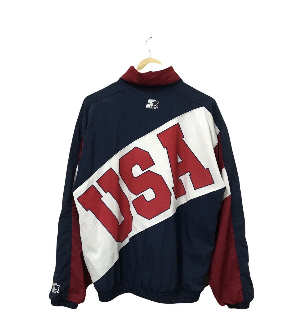 image of Vintage 90's Atlanta Olympic Game By Starter Big Logo Jackets, Men's (Size Medium)
