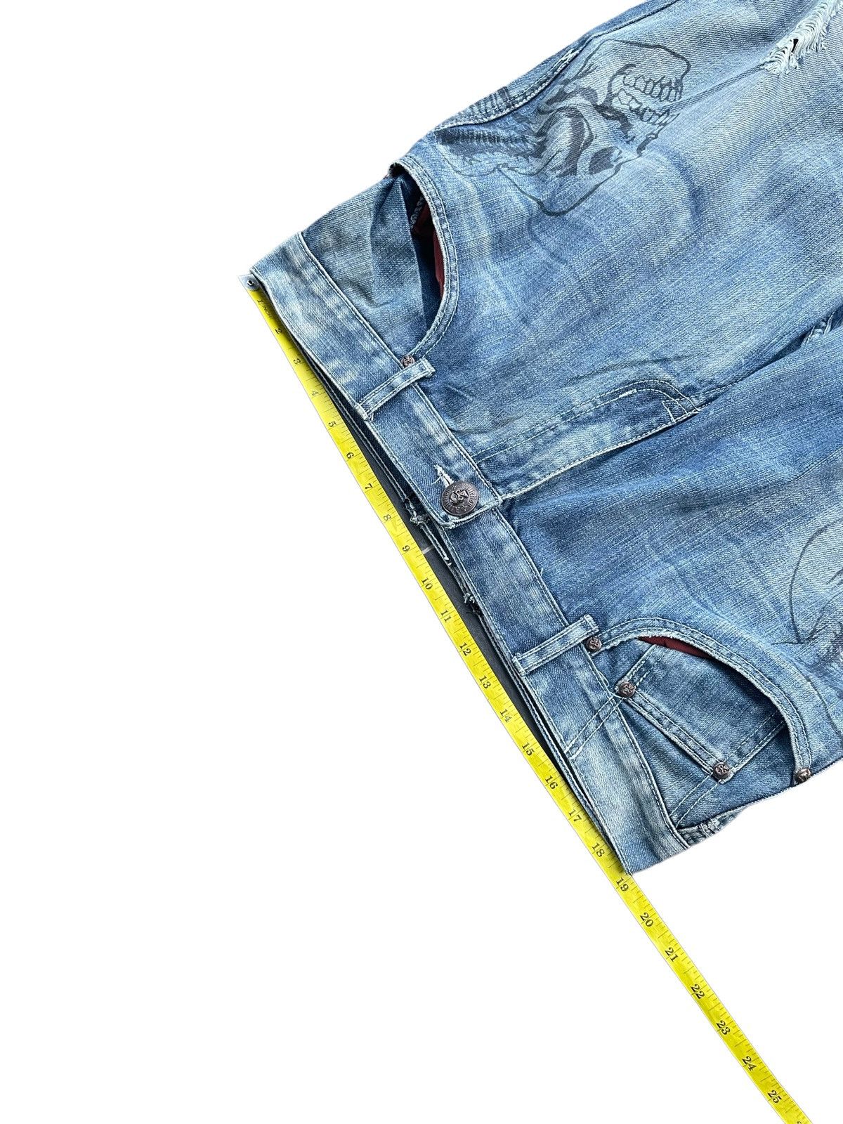 Affliction × Designer Affliction Denim & Killer Custom Distresed Size US 37 - 2 Thumbnail