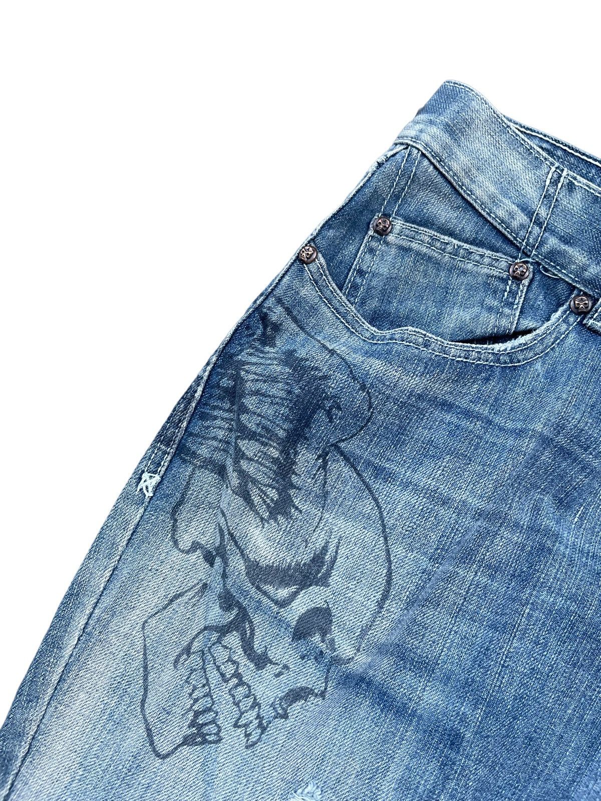 Affliction × Designer Affliction Denim & Killer Custom Distresed Size US 37 - 9 Thumbnail