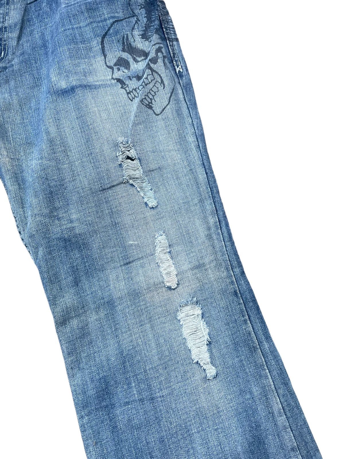 Affliction × Designer Affliction Denim & Killer Custom Distresed Size US 37 - 5 Thumbnail