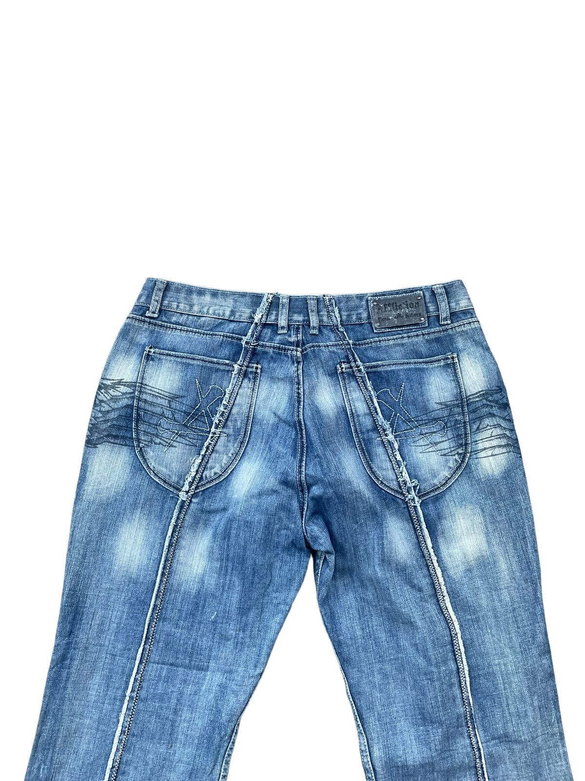 Affliction × Designer Affliction Denim & Killer Custom Distresed Size US 37 - 13 Thumbnail