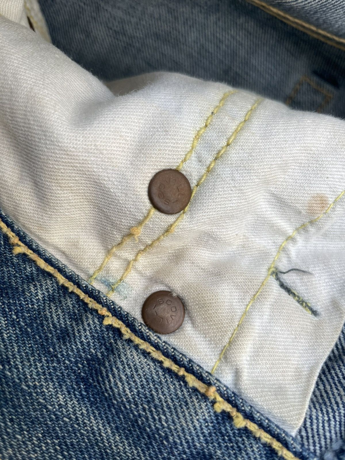Japanese Brand × Vintage Vintage Bigstone Wide Leg Distressed Denim Size US 29 - 19 Thumbnail