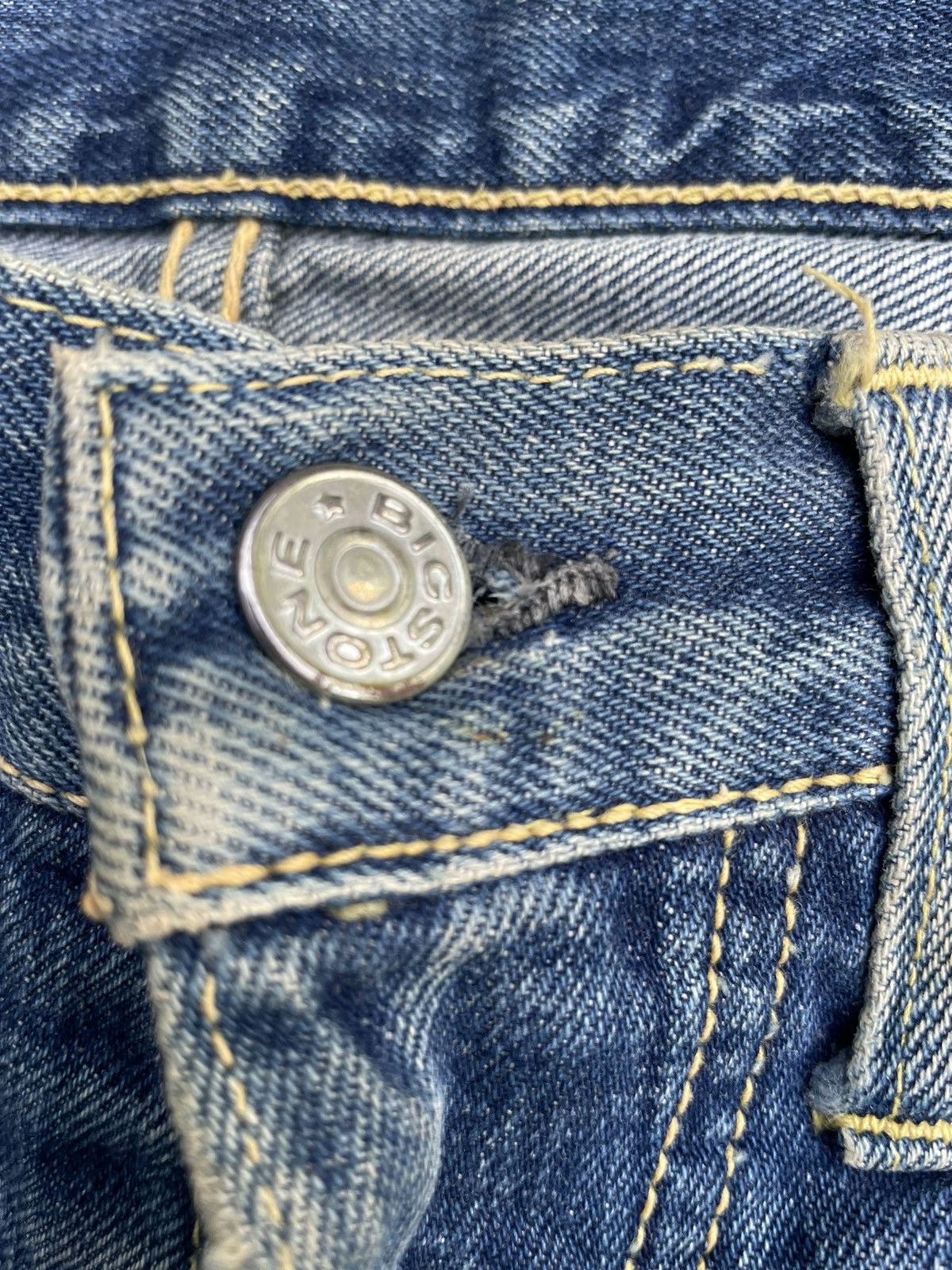 Japanese Brand × Vintage Vintage Bigstone Wide Leg Distressed Denim Size US 29 - 22 Thumbnail