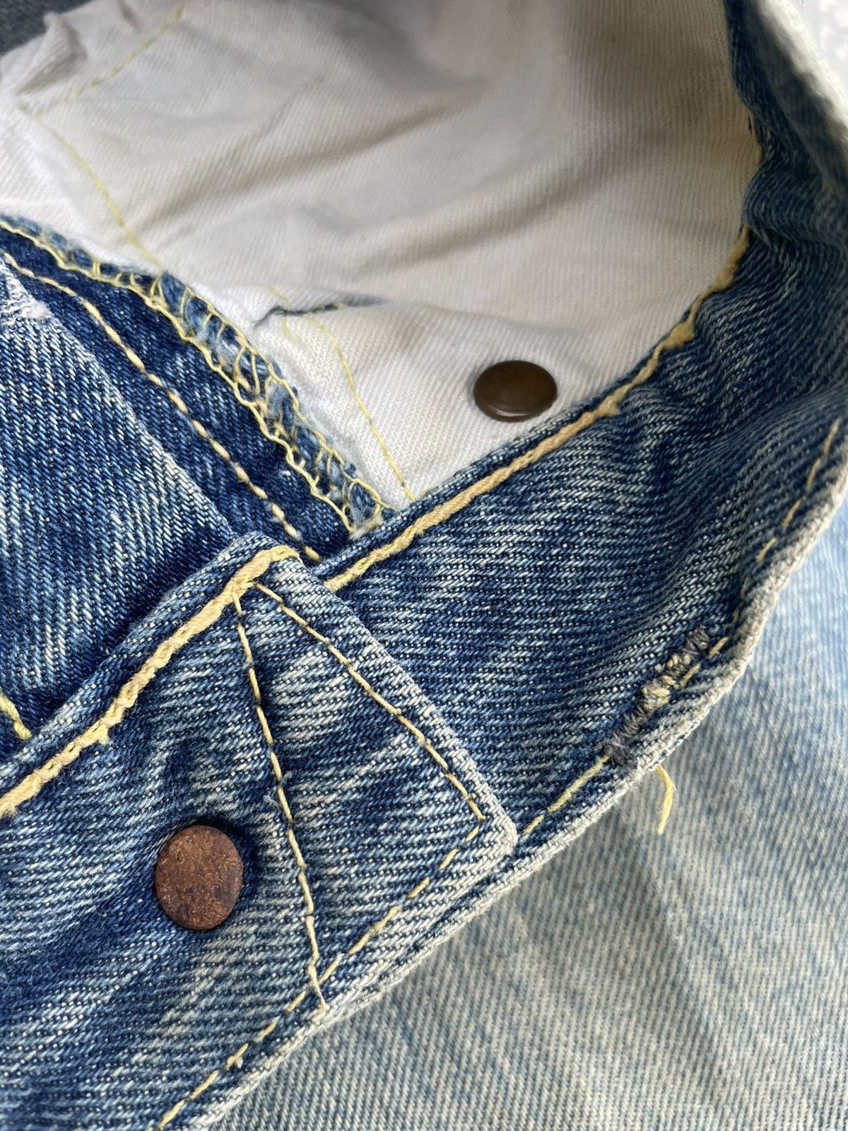 Japanese Brand × Vintage Vintage Bigstone Wide Leg Distressed Denim Size US 29 - 20 Thumbnail