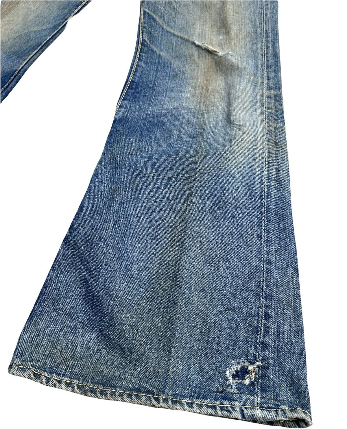 Japanese Brand × Vintage Vintage Bigstone Wide Leg Distressed Denim Size US 29 - 4 Thumbnail