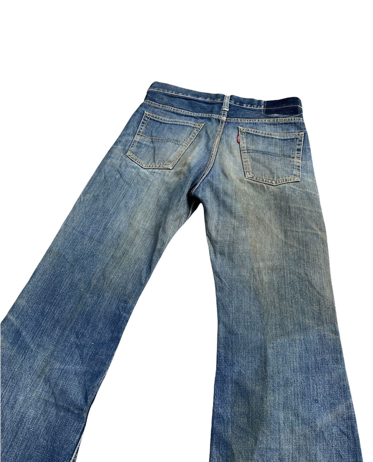 Japanese Brand × Vintage Vintage Bigstone Wide Leg Distressed Denim Size US 29 - 9 Thumbnail