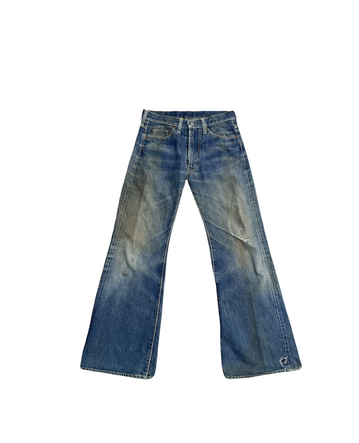 Japanese Brand × Vintage Vintage Bigstone Wide Leg Distressed Denim Size US 29 - 1 Thumbnail