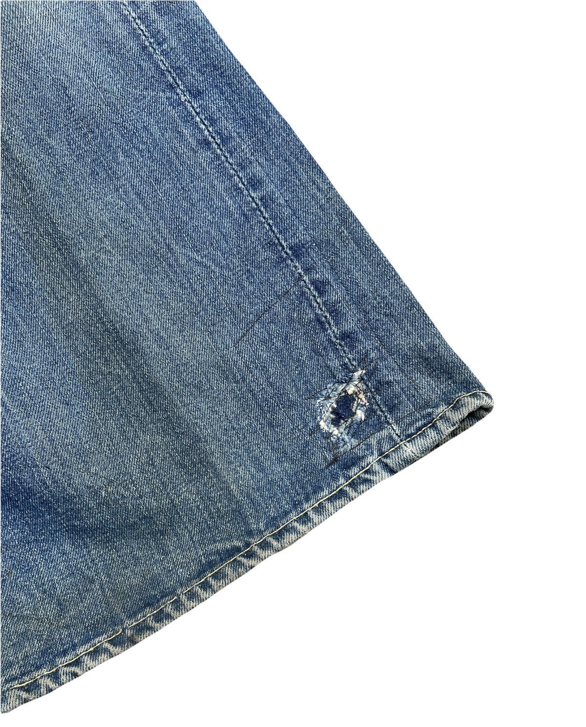Japanese Brand × Vintage Vintage Bigstone Wide Leg Distressed Denim Size US 29 - 3 Thumbnail