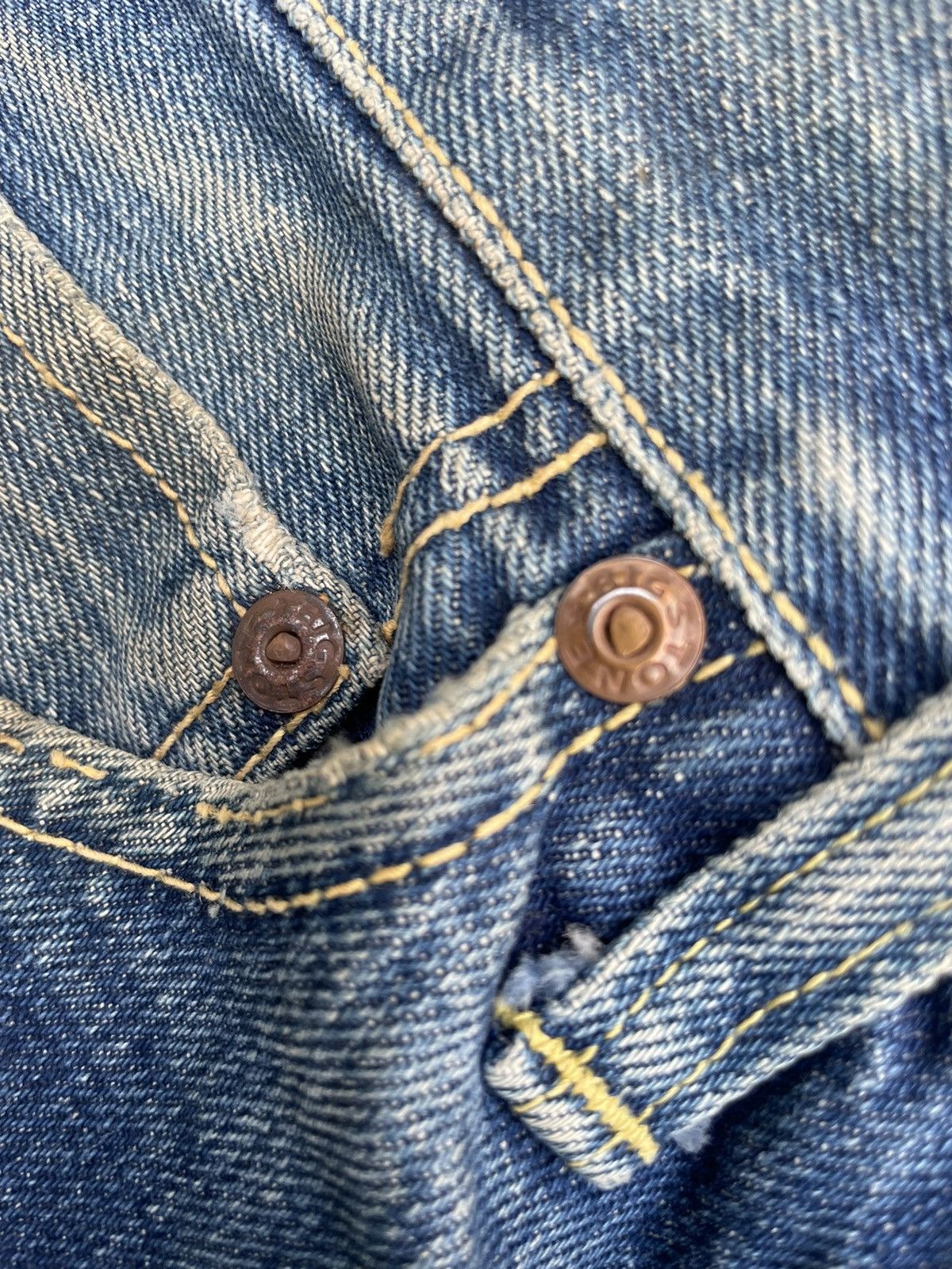 Japanese Brand × Vintage Vintage Bigstone Wide Leg Distressed Denim Size US 29 - 21 Thumbnail