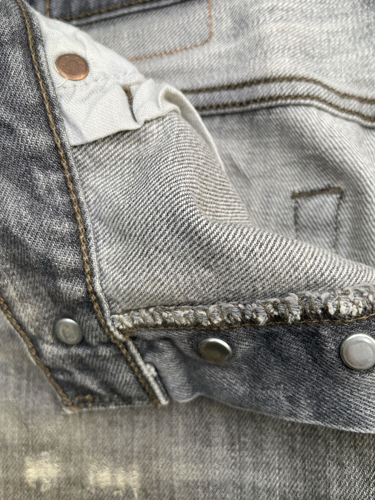 Levi's × Vintage Vintage Levis 501 e Distresed Rework Denim Size US 30 / EU 46 - 21 Thumbnail