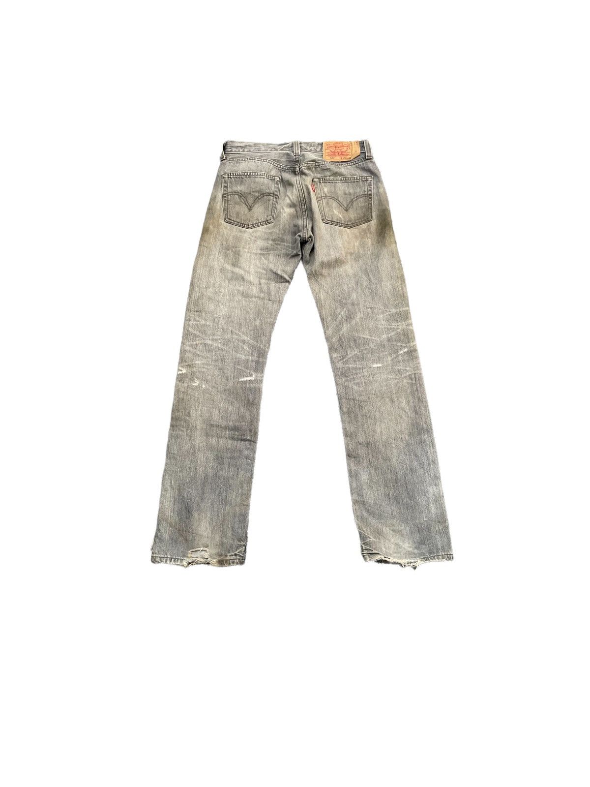 Levi's × Vintage Vintage Levis 501 e Distresed Rework Denim Size US 30 / EU 46 - 9 Thumbnail