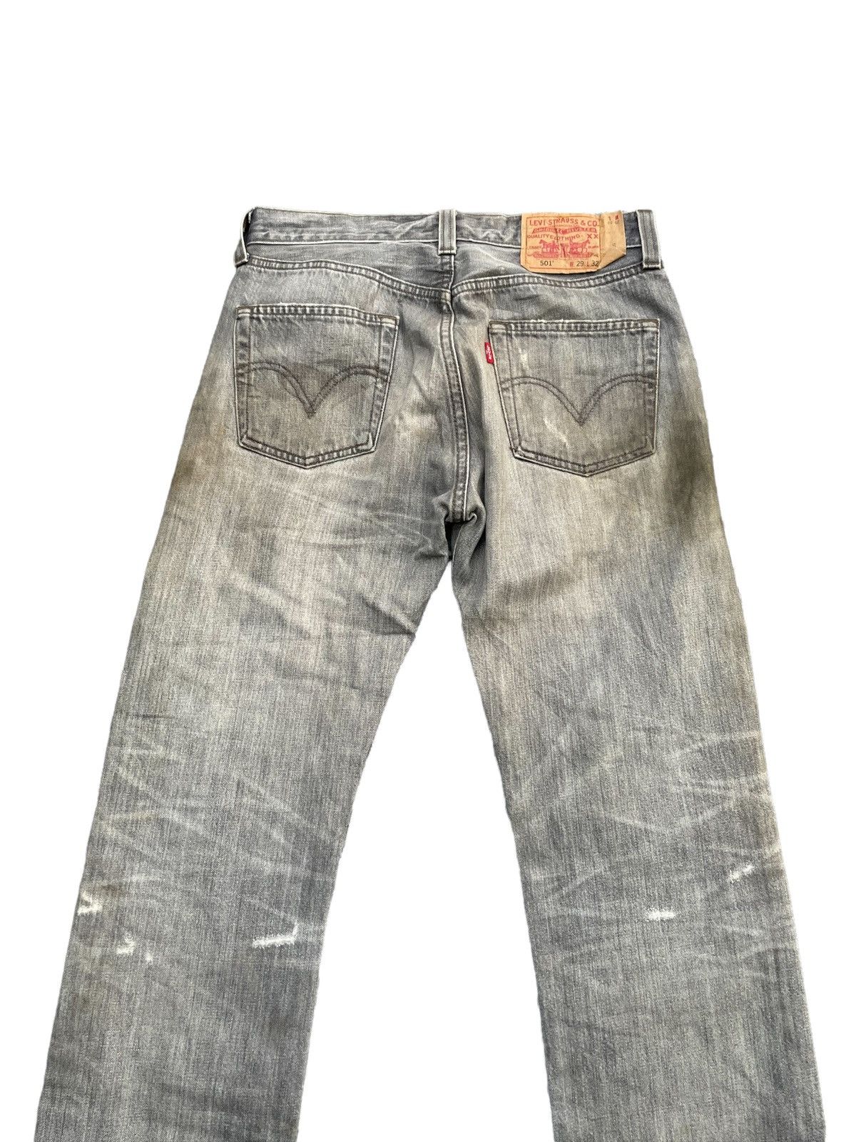 Levi's × Vintage Vintage Levis 501 e Distresed Rework Denim Size US 30 / EU 46 - 11 Thumbnail