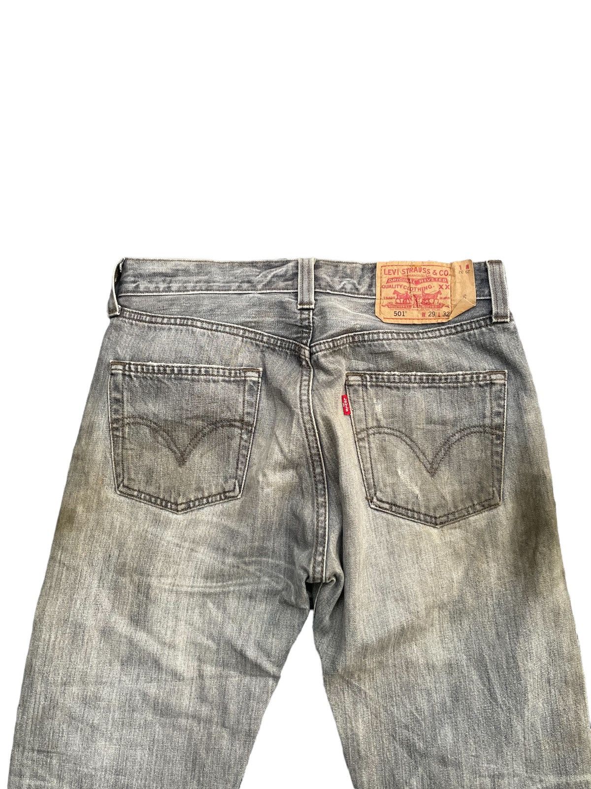 Levi's × Vintage Vintage Levis 501 e Distresed Rework Denim Size US 30 / EU 46 - 12 Thumbnail