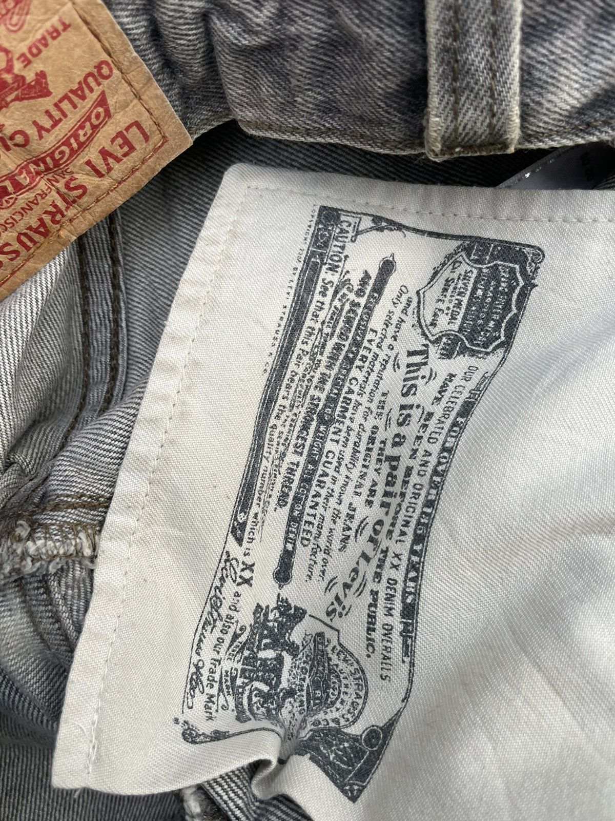 Levi's × Vintage Vintage Levis 501 e Distresed Rework Denim Size US 30 / EU 46 - 19 Thumbnail