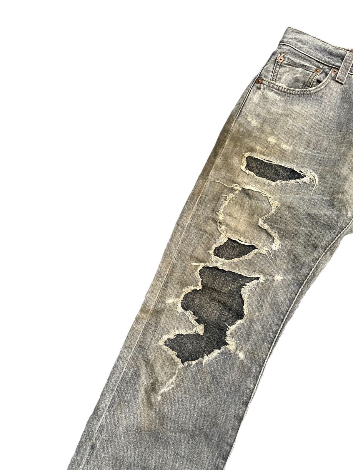 Levi's × Vintage Vintage Levis 501 e Distresed Rework Denim Size US 30 / EU 46 - 5 Thumbnail