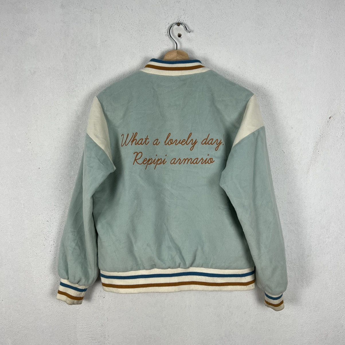 Japanese Brand VINTAGE VARSITY JACKET REPIPI BIG LOGO Size US M / EU 48-50 / 2 - 7 Thumbnail
