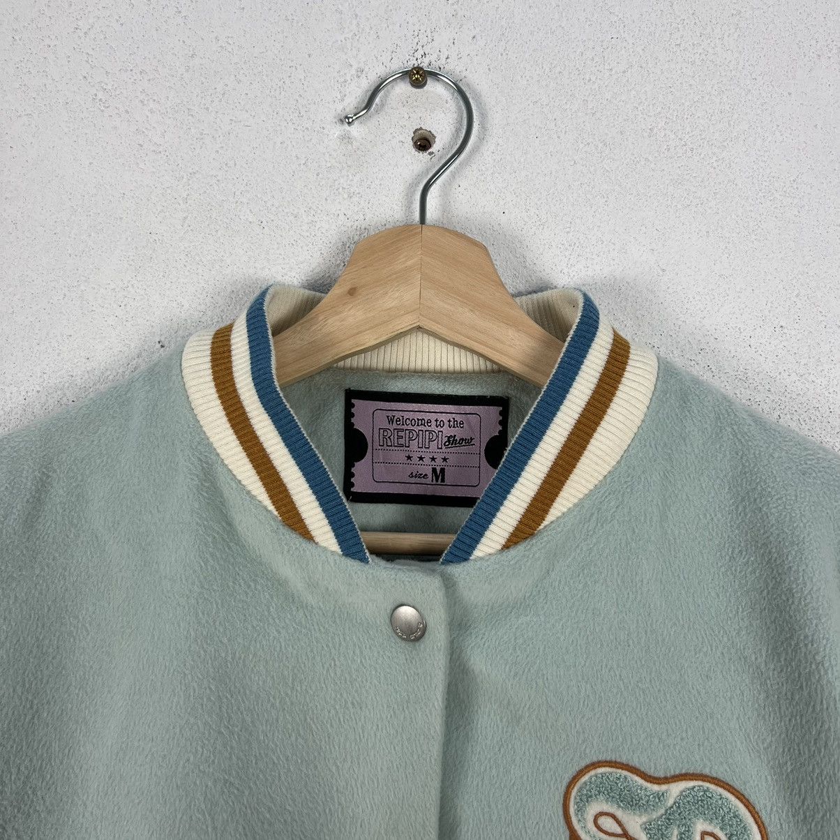 Japanese Brand VINTAGE VARSITY JACKET REPIPI BIG LOGO Size US M / EU 48-50 / 2 - 4 Thumbnail
