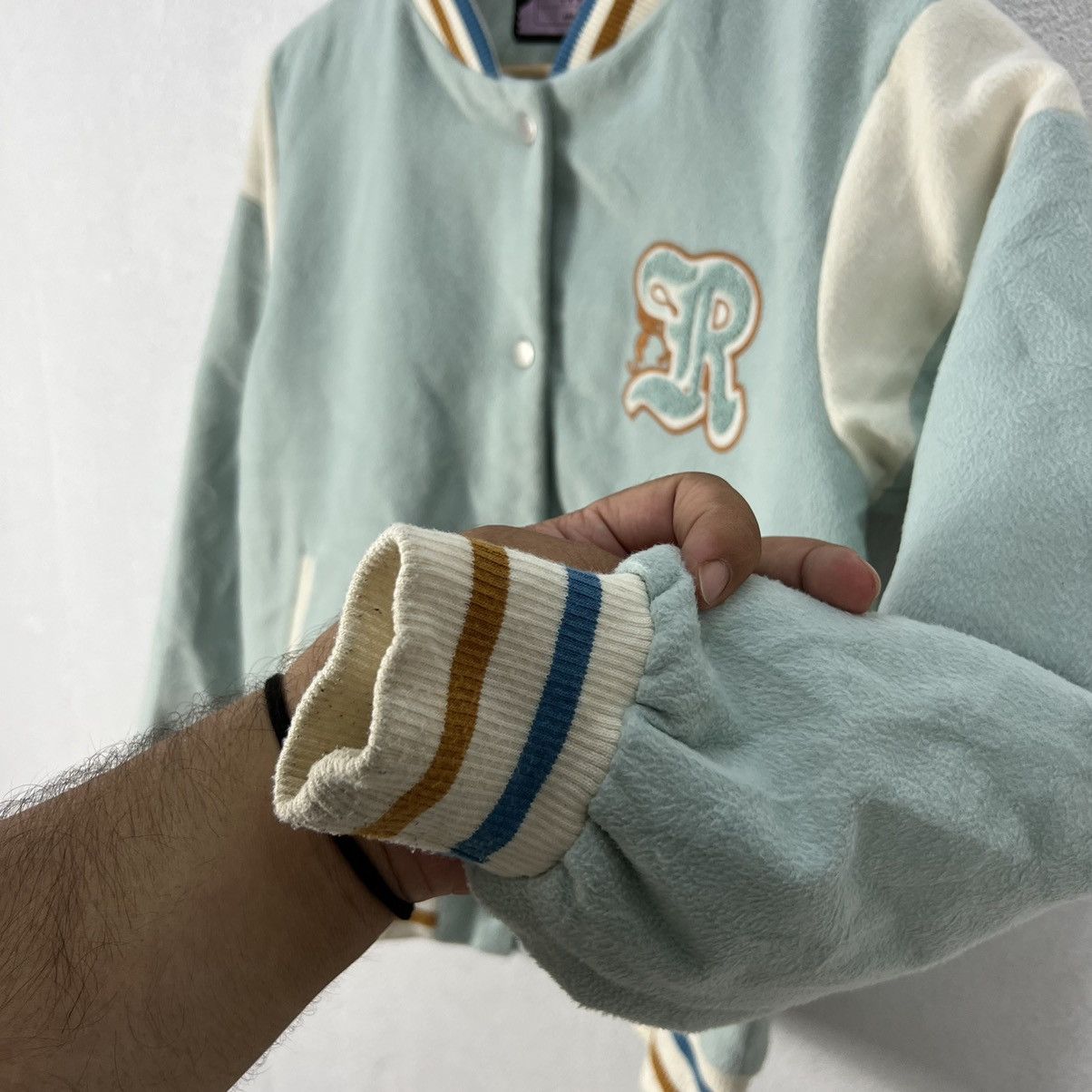 Japanese Brand VINTAGE VARSITY JACKET REPIPI BIG LOGO Size US M / EU 48-50 / 2 - 6 Thumbnail
