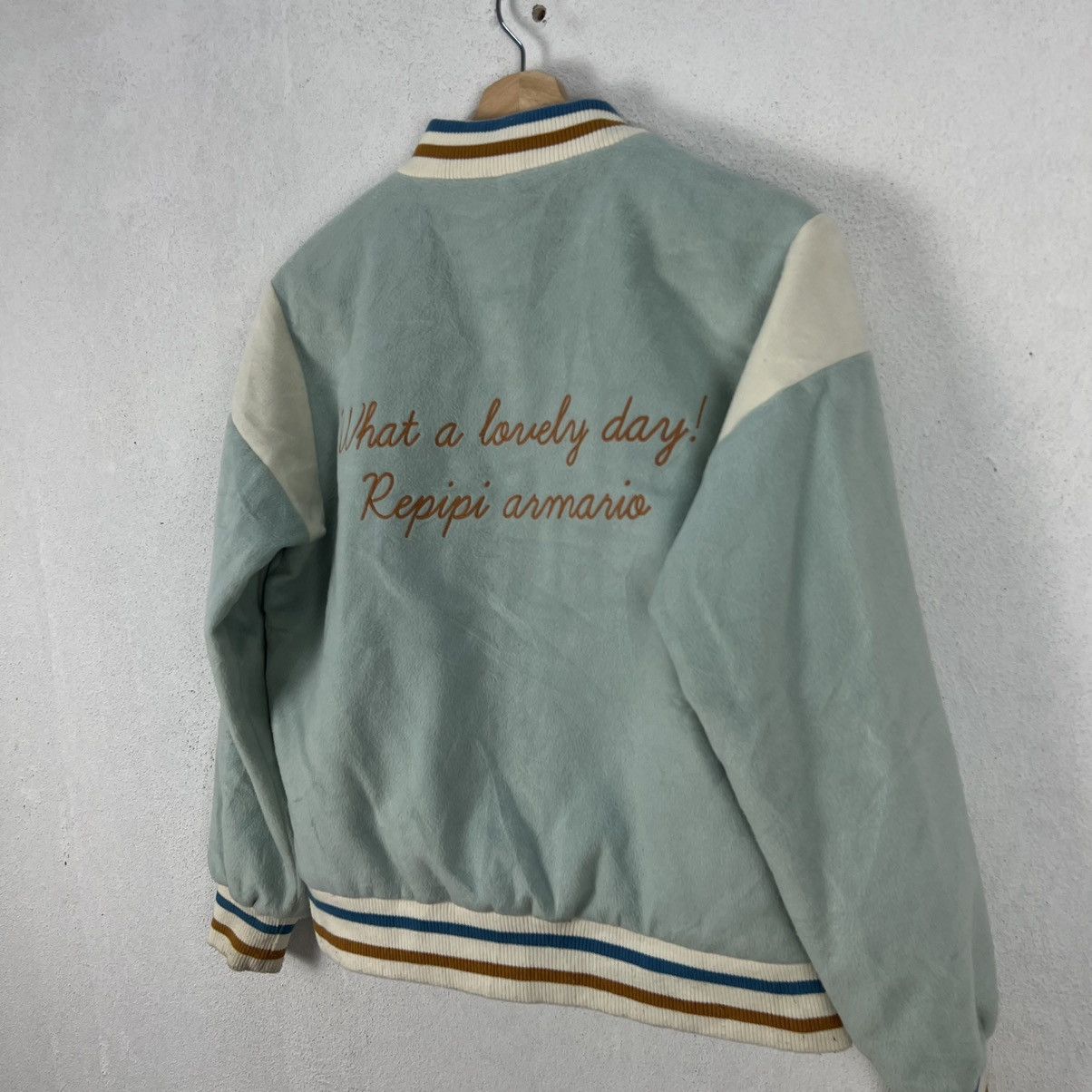 Japanese Brand VINTAGE VARSITY JACKET REPIPI BIG LOGO Size US M / EU 48-50 / 2 - 8 Thumbnail
