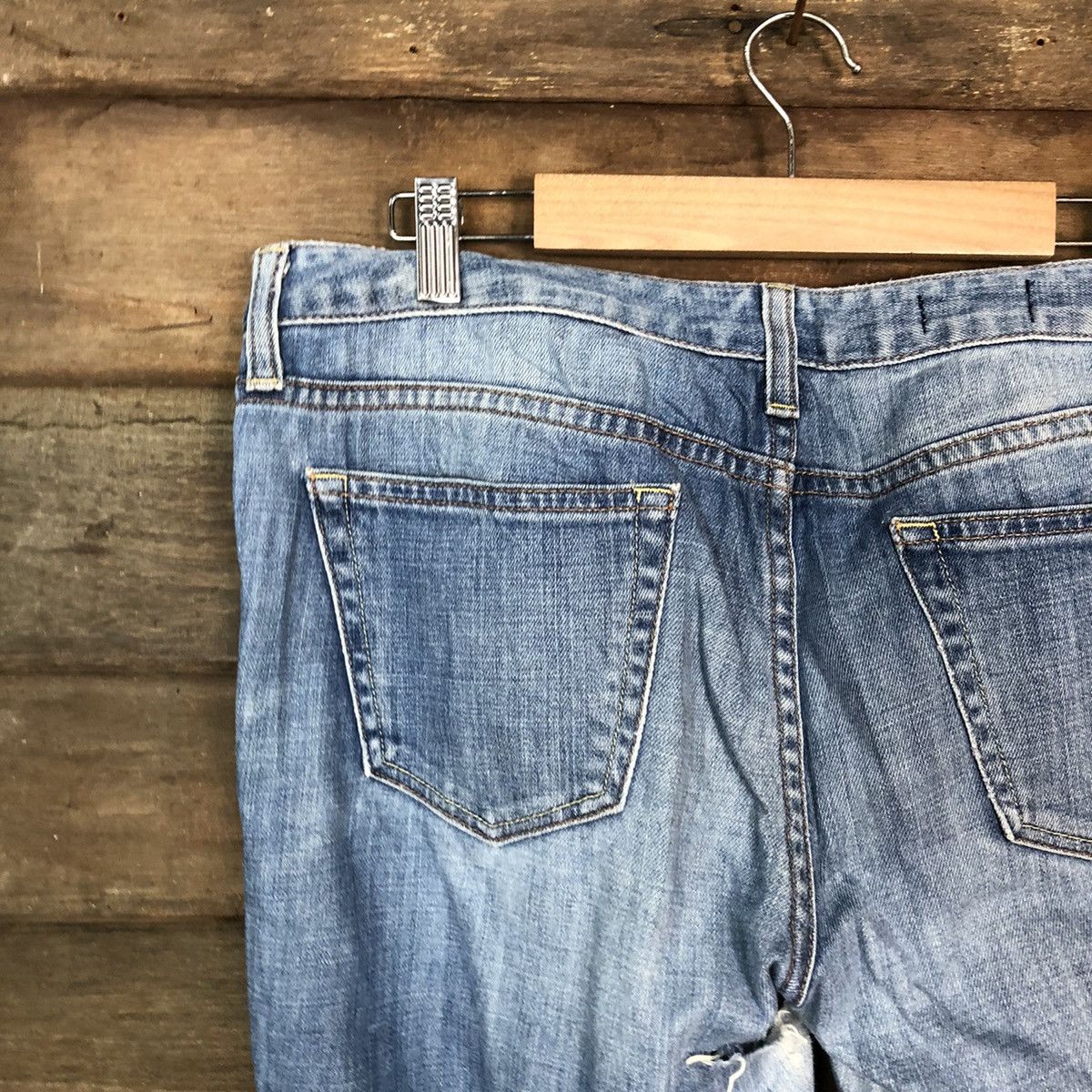 Gap Gap 1969 blue Distressed Denim Pants #5740 Size US 32 / EU 48 - 13 Thumbnail