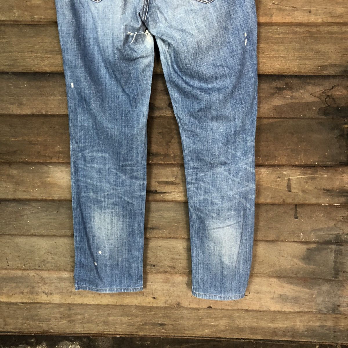 Gap Gap 1969 blue Distressed Denim Pants #5740 Size US 32 / EU 48 - 12 Thumbnail