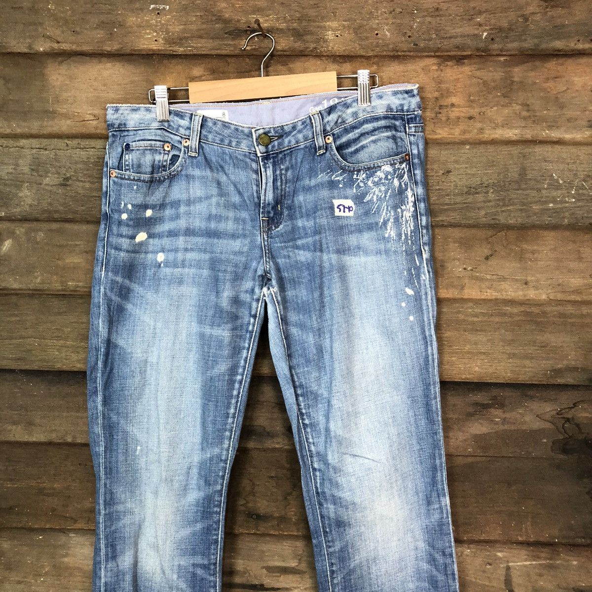 Gap Gap 1969 blue Distressed Denim Pants #5740 Size US 32 / EU 48 - 2 Thumbnail