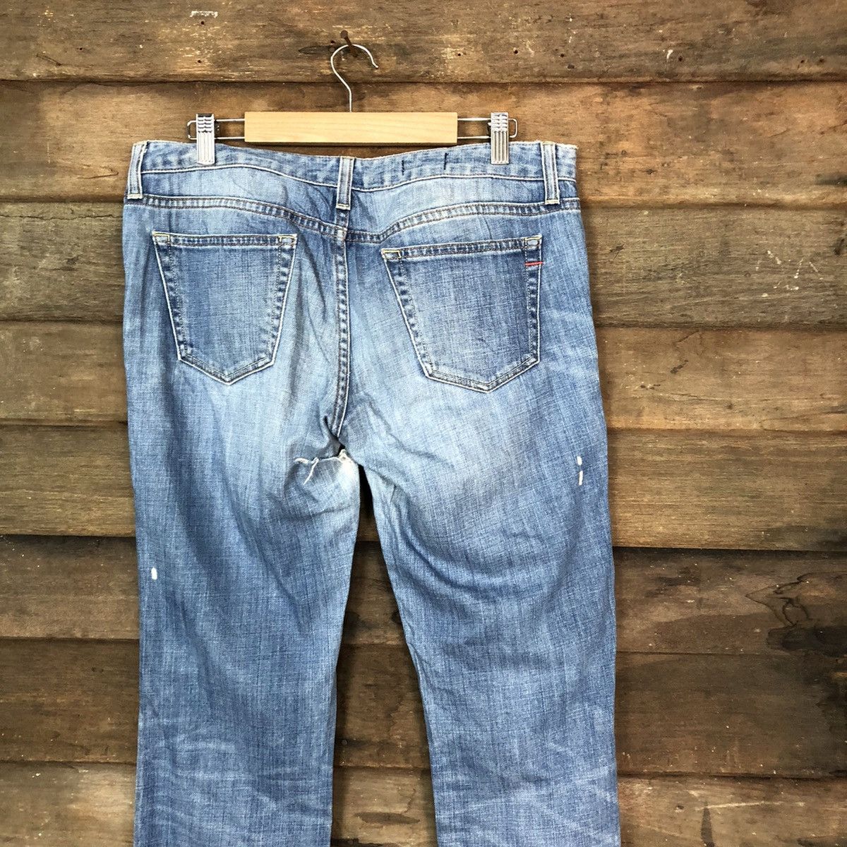 Gap Gap 1969 blue Distressed Denim Pants #5740 Size US 32 / EU 48 - 11 Thumbnail